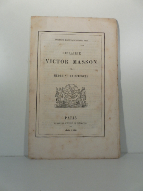 Librairie Victor Masson. Medicine et sciences